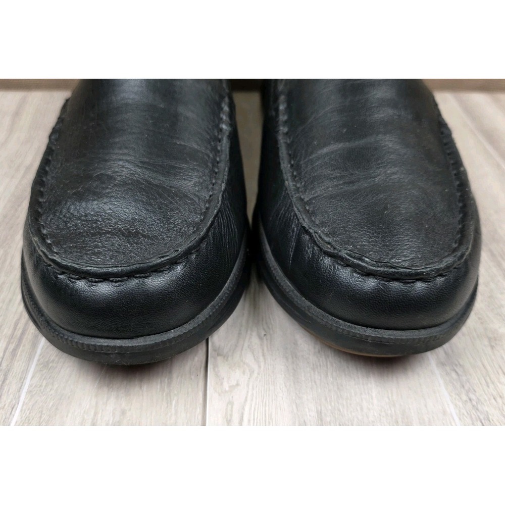 Samuel Hubbard Blue Skies Black Pebble Leather Slip On Loafers Shoes Mens 9 - Picture 6 of 10